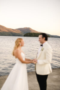 lake george wedding photo of a bride and groom at the sagamore